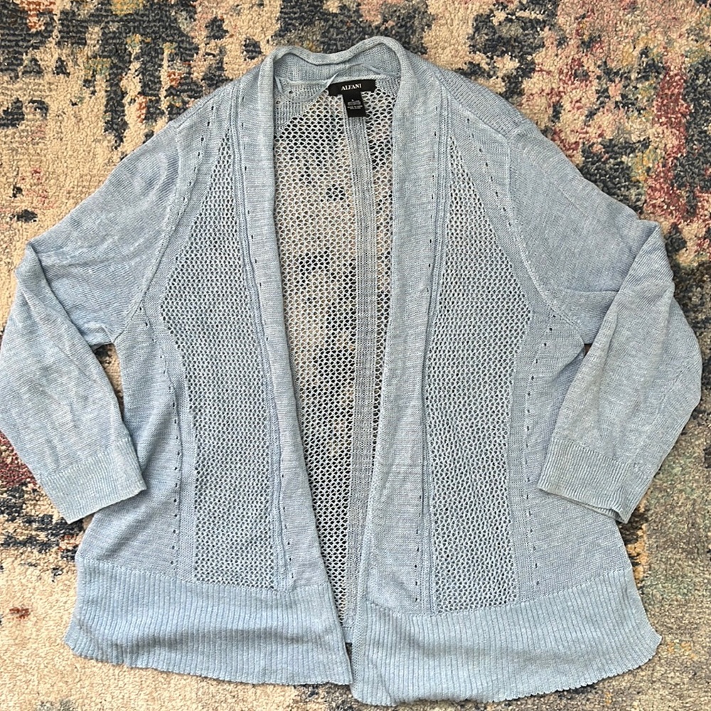 Lightweight summer cardigan 3/4 sleeve size L